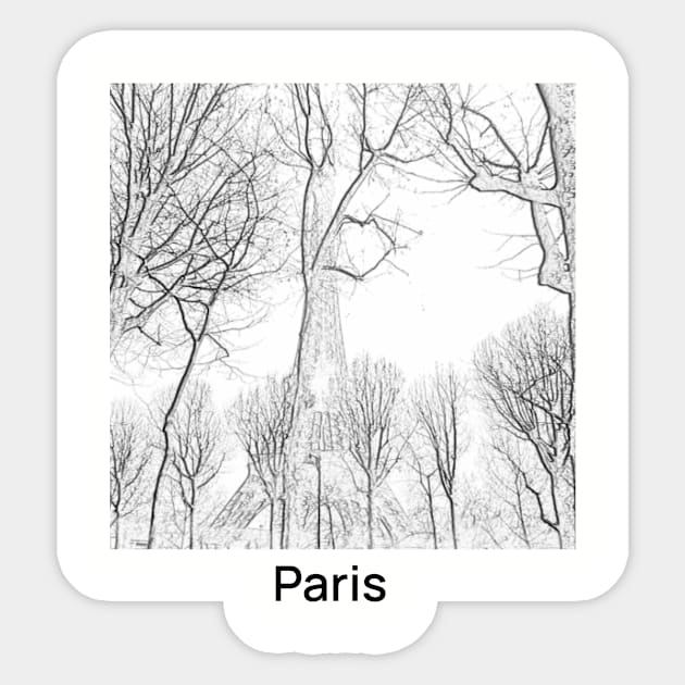 through the trees Sticker by FirstClassQueen